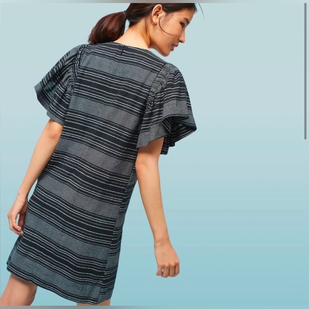 Moon River by Anthropologie
Denmark Stripe Tunic Ruffle
Sleeve Dress Size Medium - Picture 3 of 7